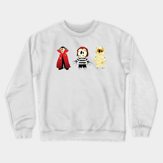 Cute Monster Friends with Special Skills Crewneck Sweatshirt by dcohea